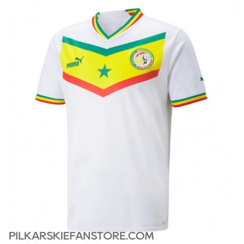 Tanie Strój piłkarski Senegal Koszulka Podstawowej MŚ 2022 Krótkie Rękawy